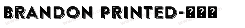Brandon Printed字体转换